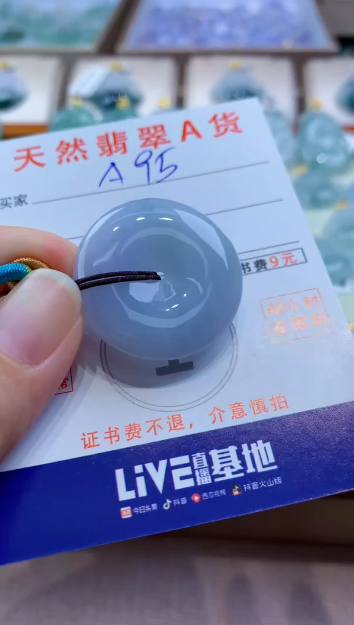 颈饰未镶嵌翡翠天然A货翡翠挂件