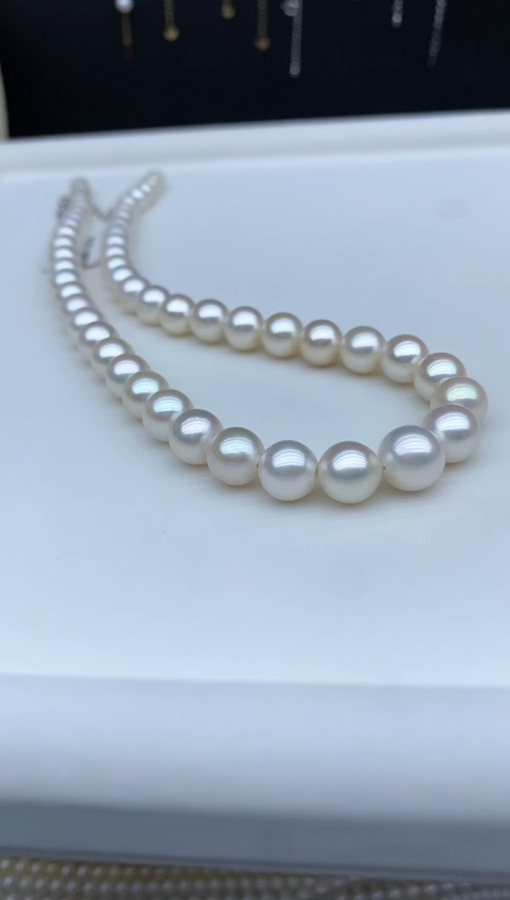 【闪购商品】海水珍珠颈饰银S925镶嵌6.5-9.5mm