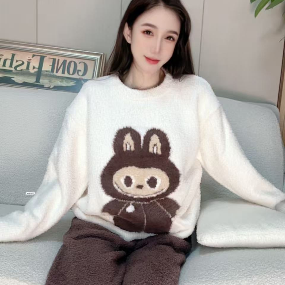 SIEOYJIEA/私迹大榕家大刘eva【巨大拉布布】女款气质家居服睡衣