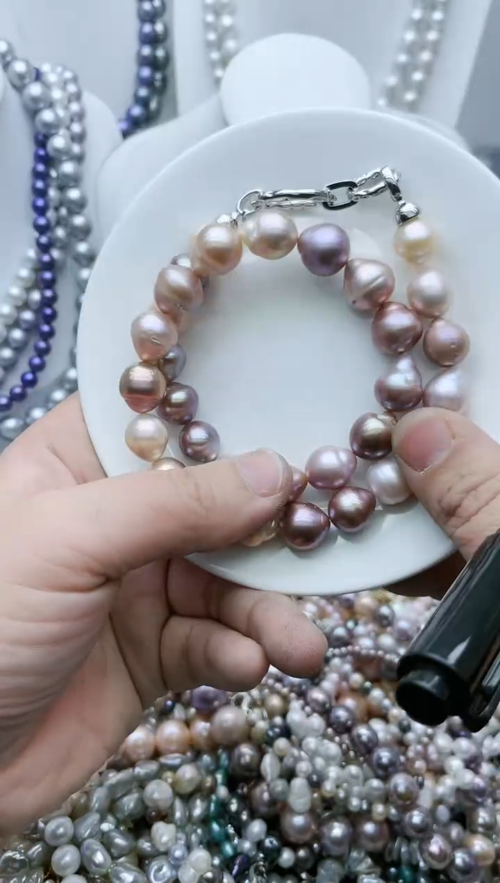 【闪购商品】淡水珍珠颈饰钛钢1