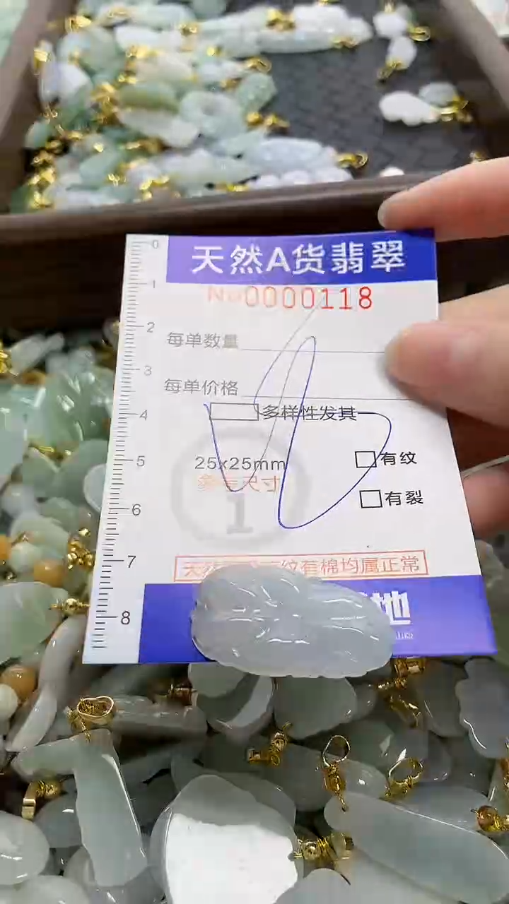 颈饰未镶嵌翡翠天然A货翡翠