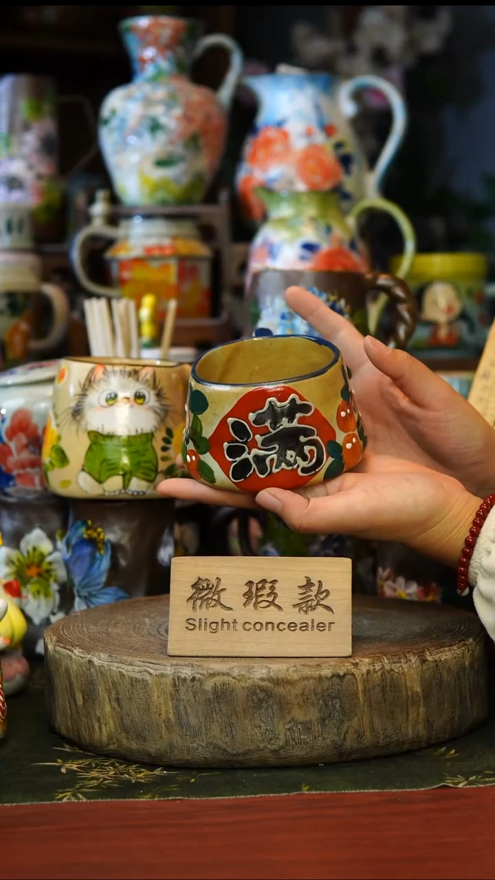 陶瓷103景德镇手工手绘釉下彩