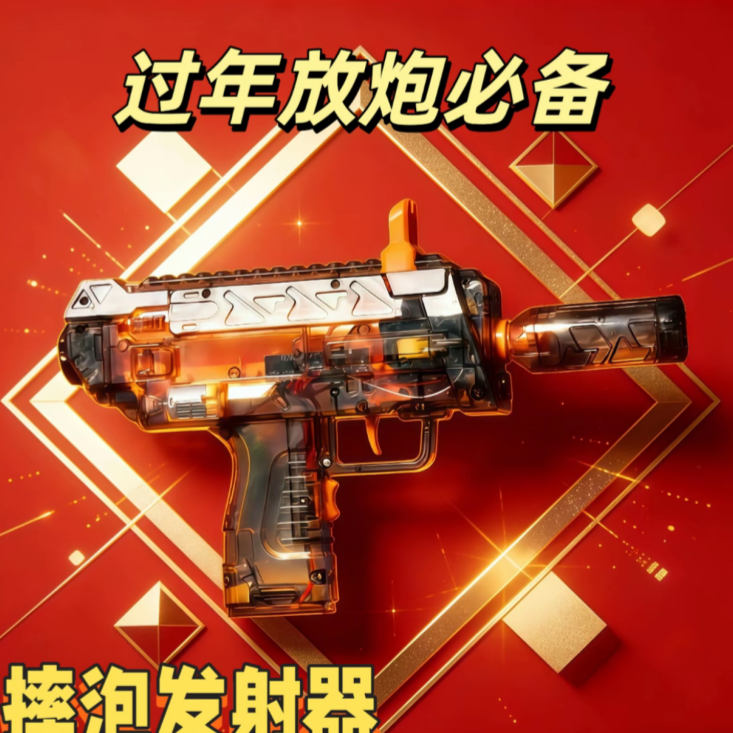 【可装摔P】三角洲同款MP7冲锋枪回村过年必备电动发射