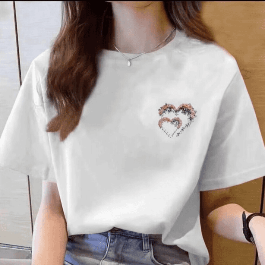 【100%纯棉】上新女款女士百搭潮流短袖t恤春夏圆领显瘦半袖