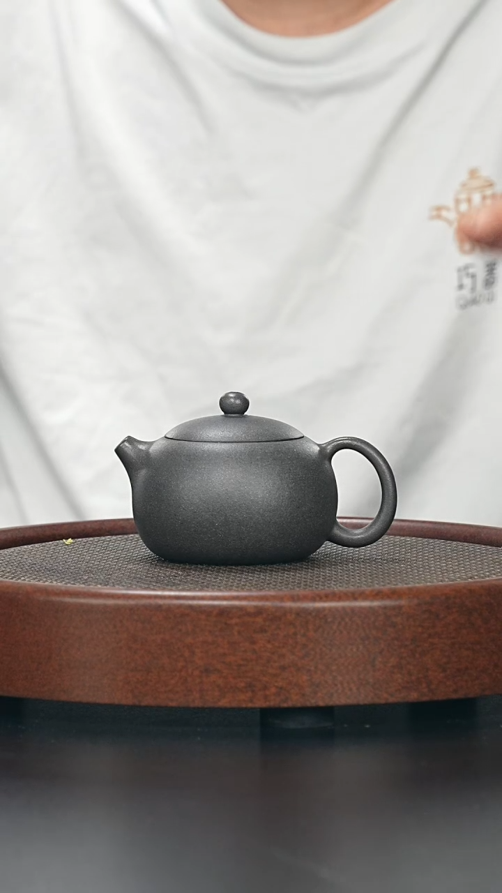茶壶紫砂大西施-还原烧-全手工-（黄降坡）