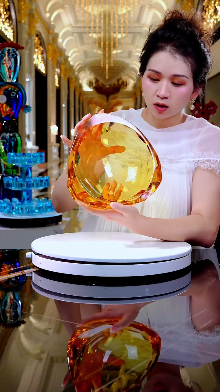 琉璃摆件WG0376艺术果盘