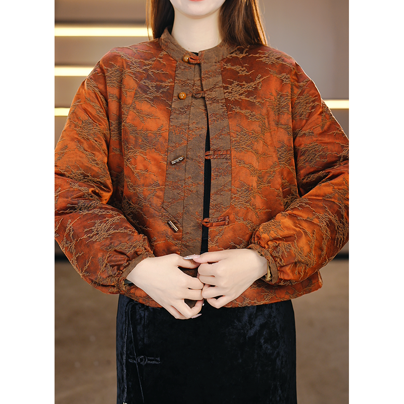 2025冬季新款新中式国风时尚复古百搭宽松舒适保暖羽绒服