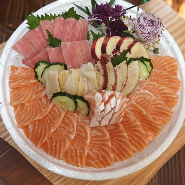 【家庭4拼】三文鱼300g十5条象拔蚌十100克法式红酒鹅肝 +150克金枪鱼