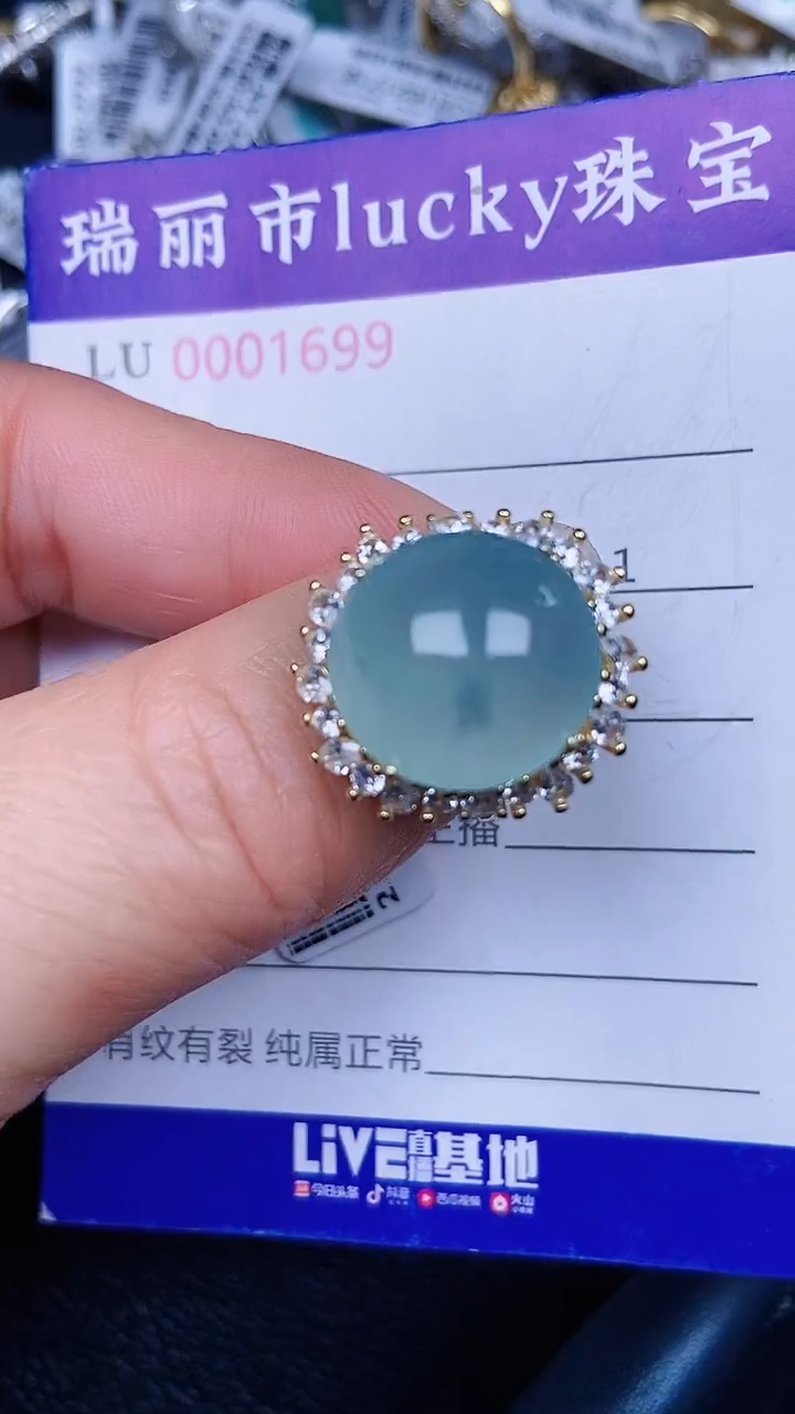 颈饰银S925镶嵌翡翠1699