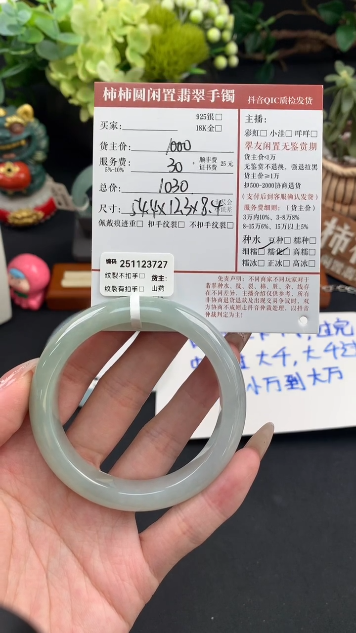 未镶嵌手镯翡翠姐姐251123727