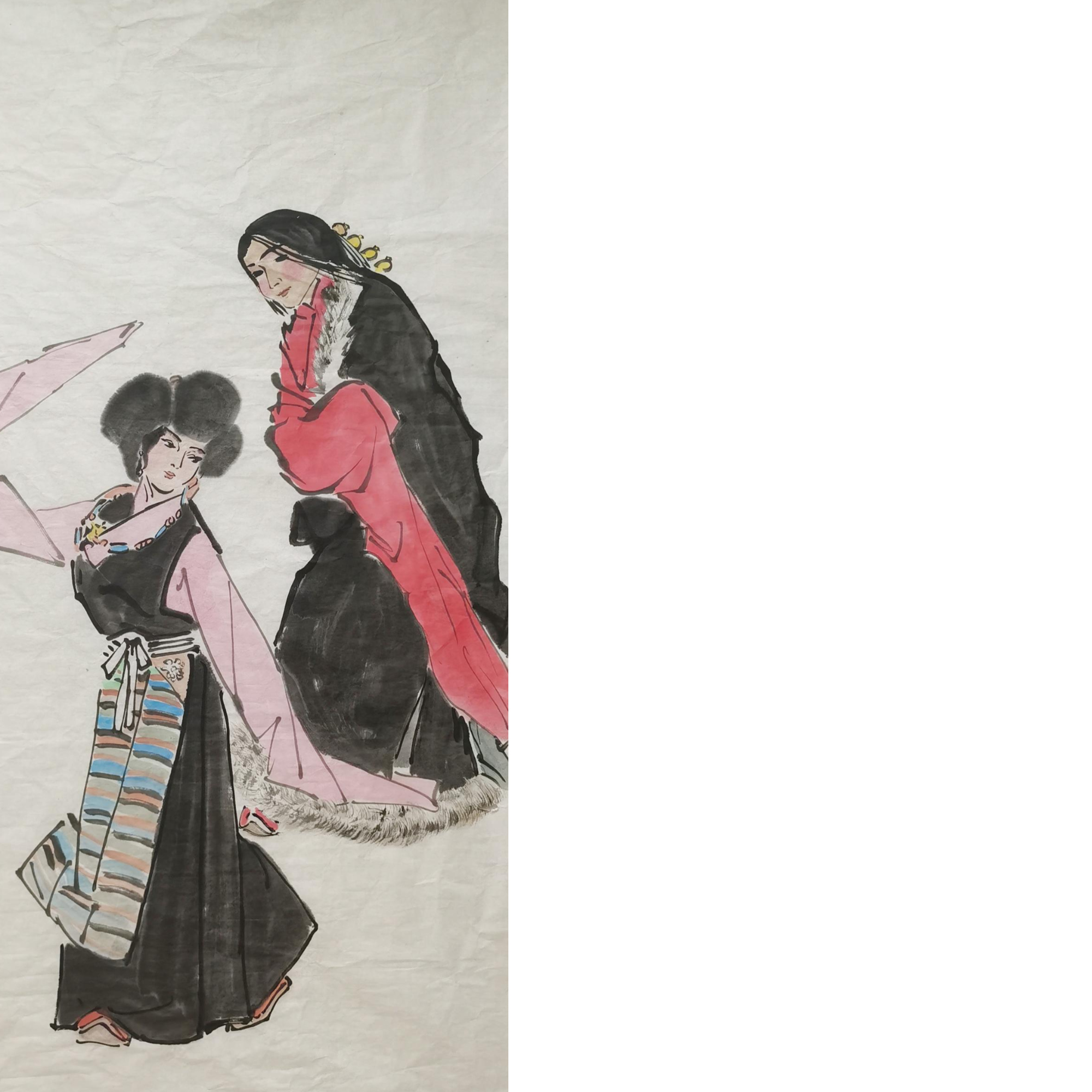 【辽拍】V250709-2-717《人物》（8.8平尺)  纸本镜片 ws02