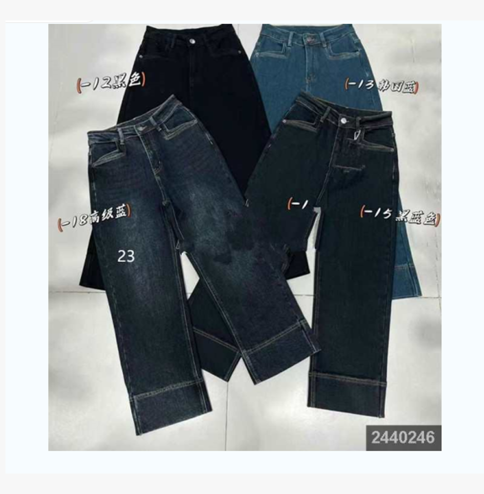 小妳XiaoNi———（冬款直筒牛仔裤2440246）