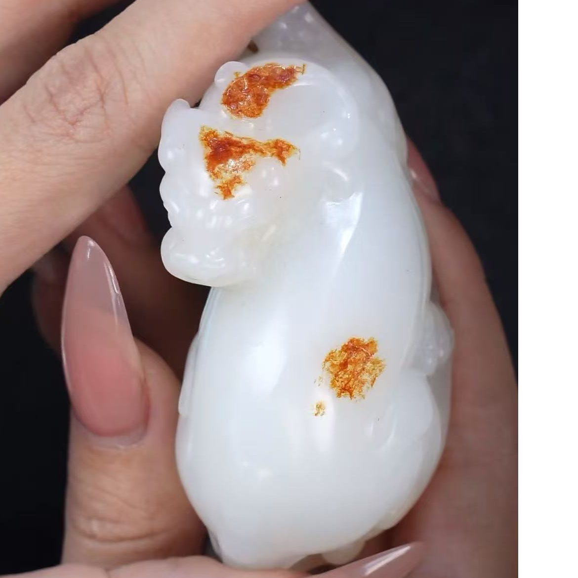 清代和田玉貔貅 1 