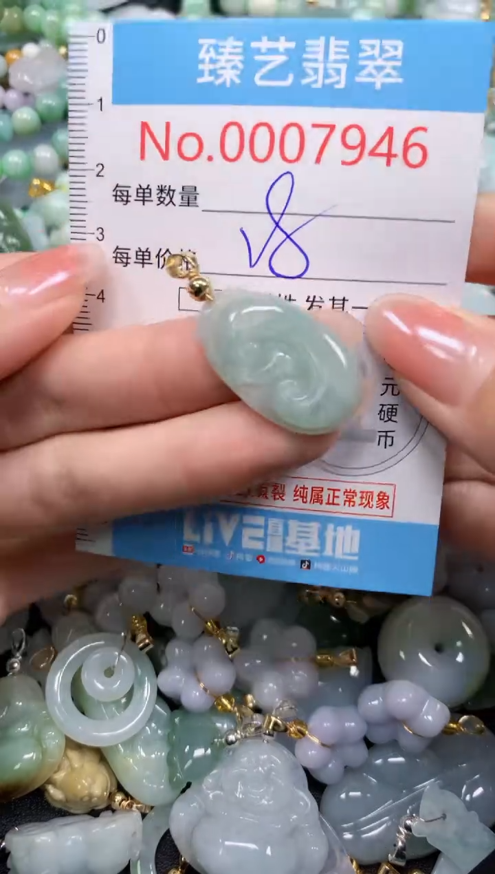 颈饰未镶嵌翡翠7946