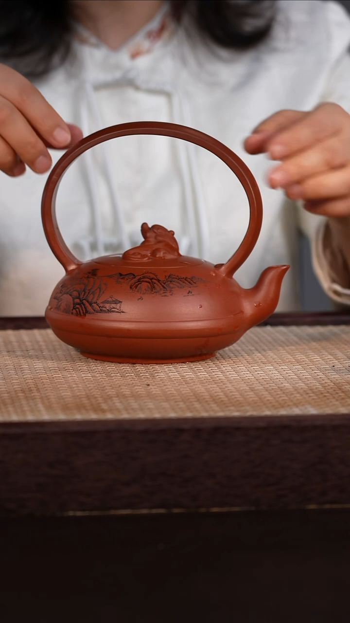 茶壶紫砂紫泥 450cc
