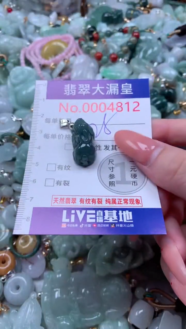 吊坠(不含链)未镶嵌翡翠4812