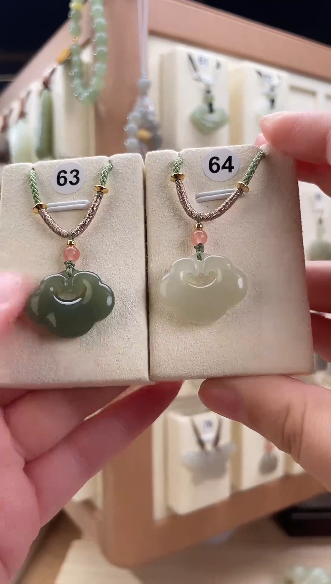 【闪购商品】和田玉颈饰未镶嵌和田玉如意祥云平安锁（多色可现场选）