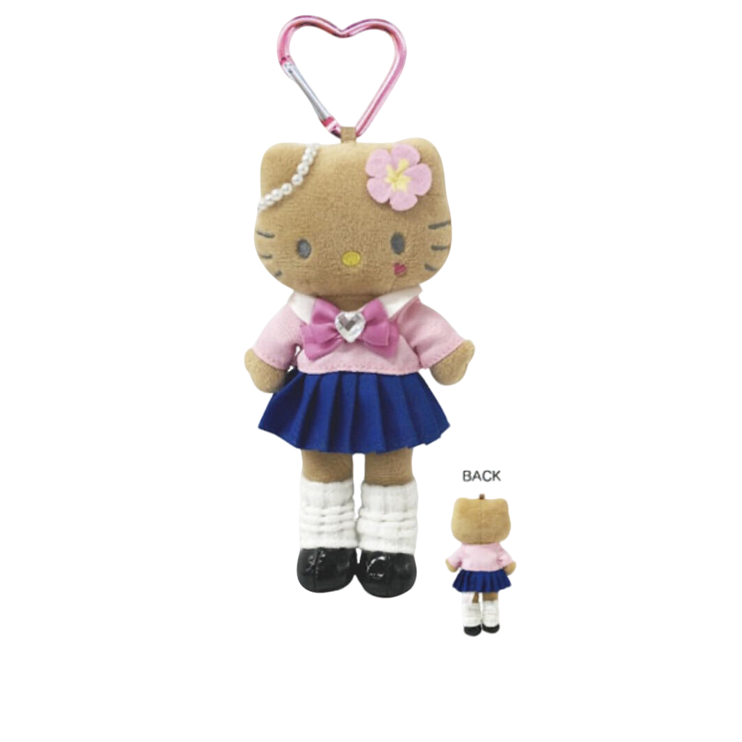 【大阪限定】HelloKitty黑皮校服长腿Kitty钥匙扣玩偶挂件