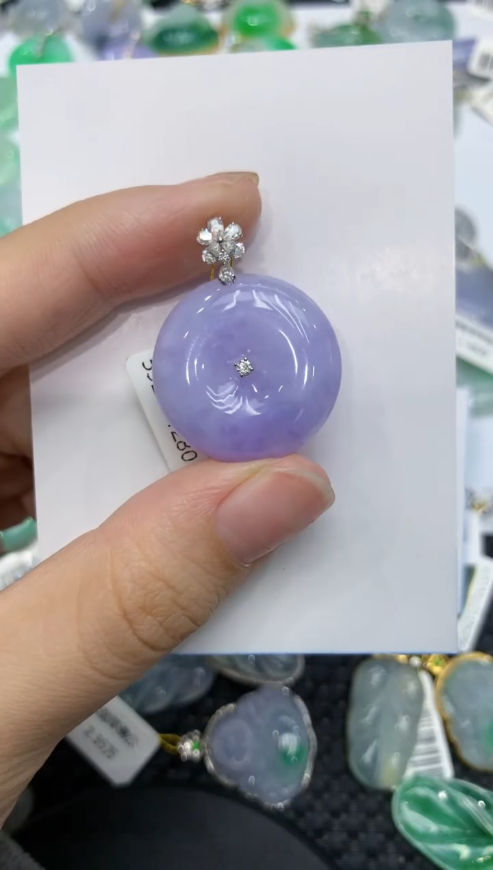 【闪购商品】翡翠颈饰18K金镶嵌111111111