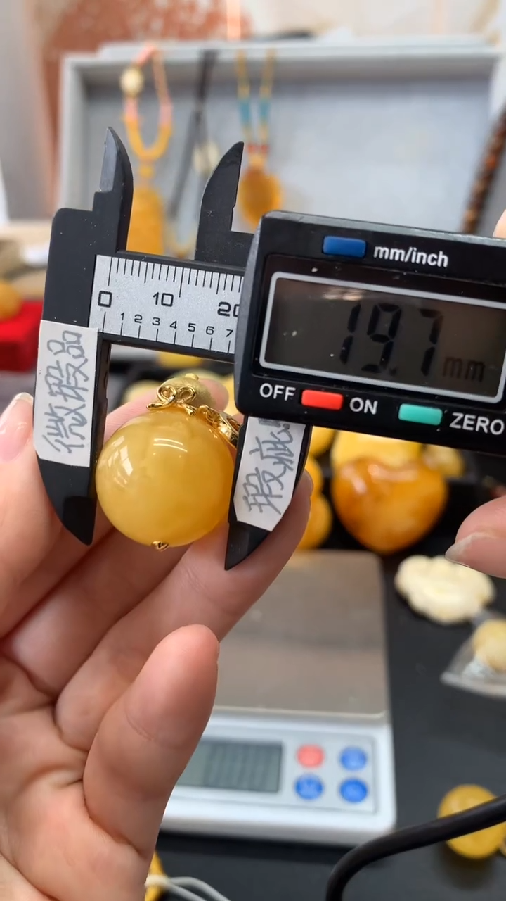 【闪购商品】琥珀珠宝奇石银S925镶嵌836