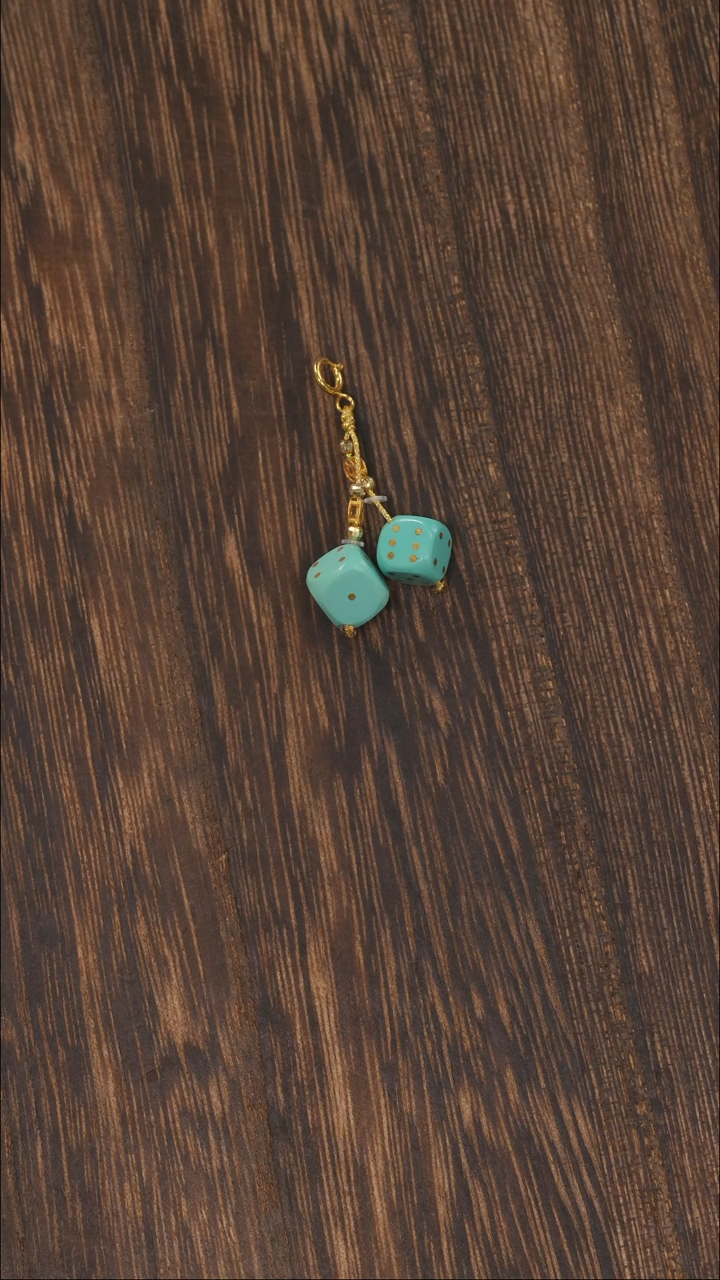 【闪购商品】绿松石挂饰18K金镶嵌1