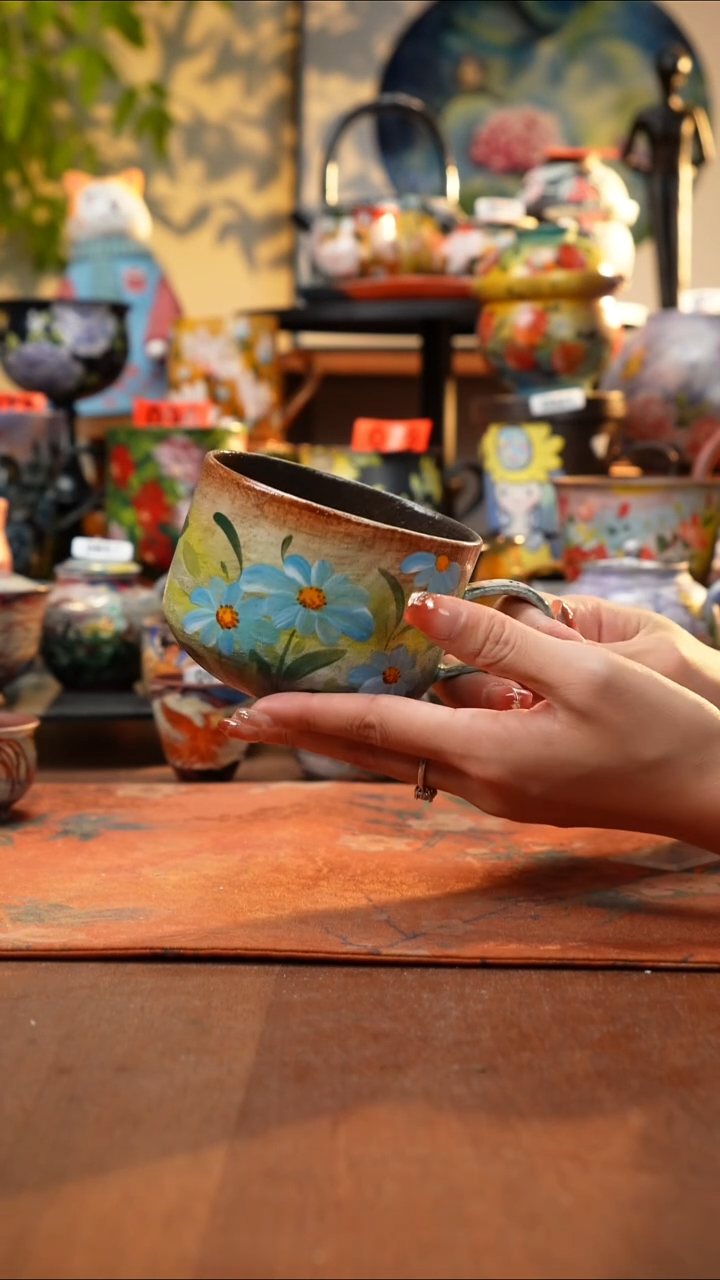 瓷片景德镇手工手绘174