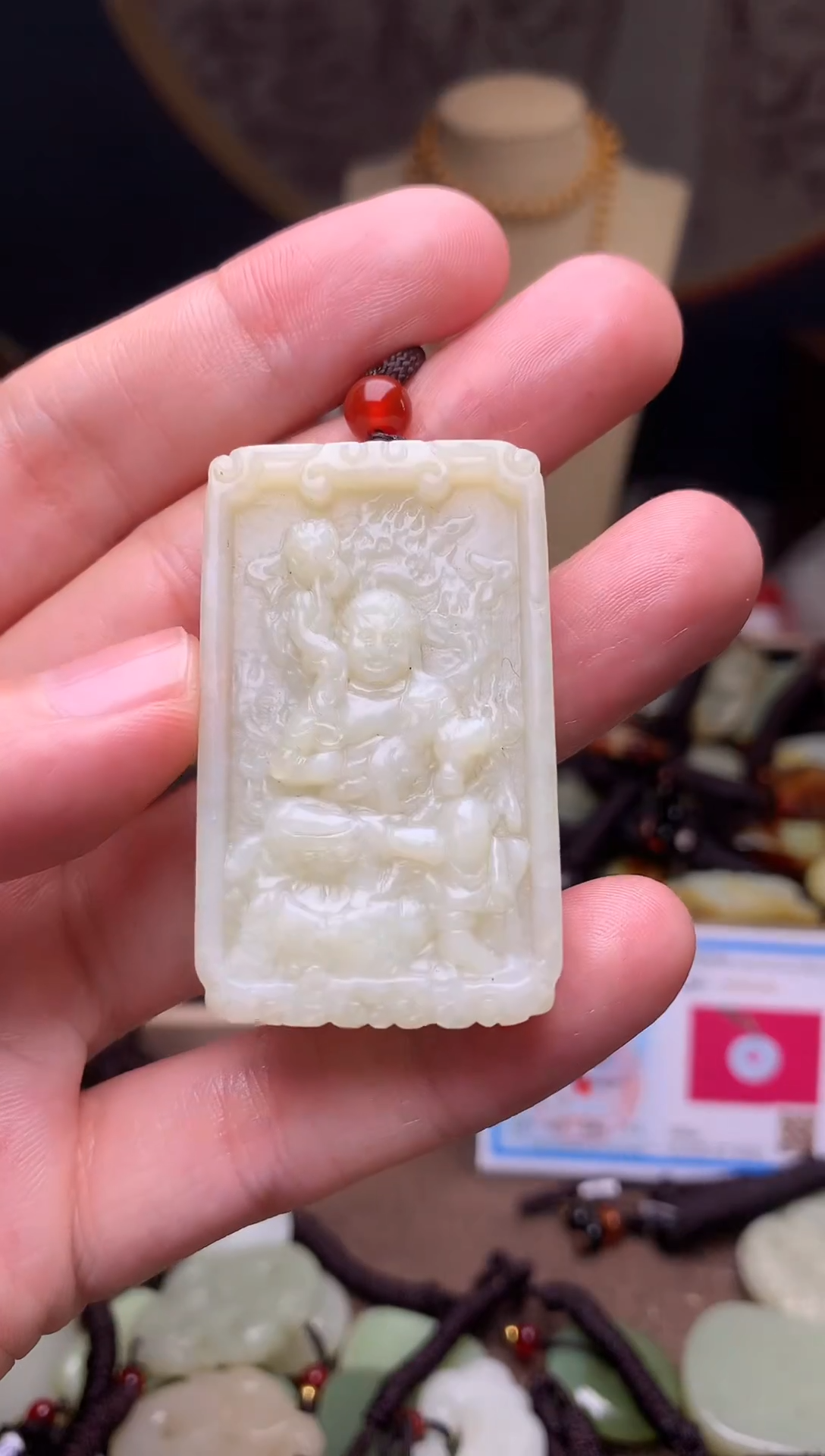 颈饰未镶嵌和田玉新疆料青海料清水和田玉吊坠