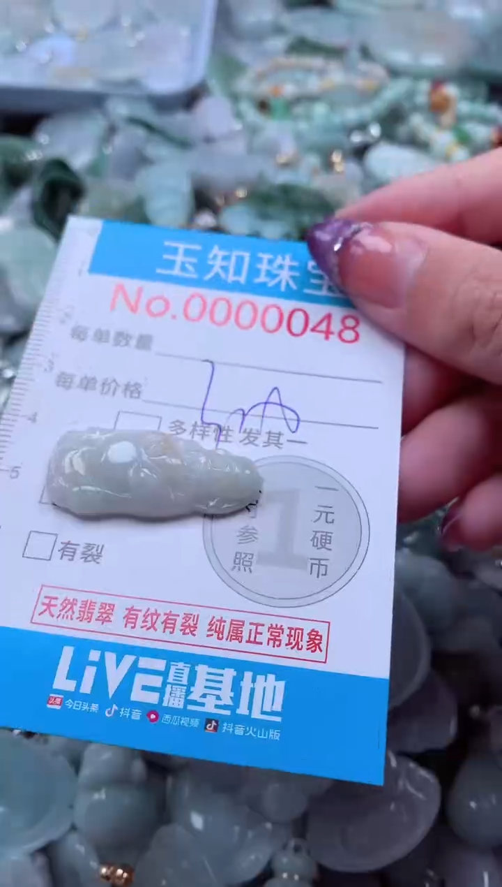 翡翠未镶嵌吊坠(不含链)48