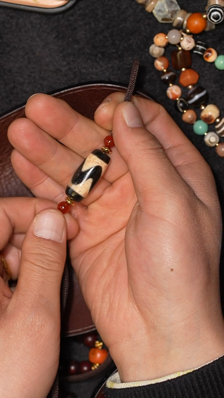 【闪购商品】玛瑙/玉髓颈饰未镶嵌冲赛康胡子哥，DIY一59