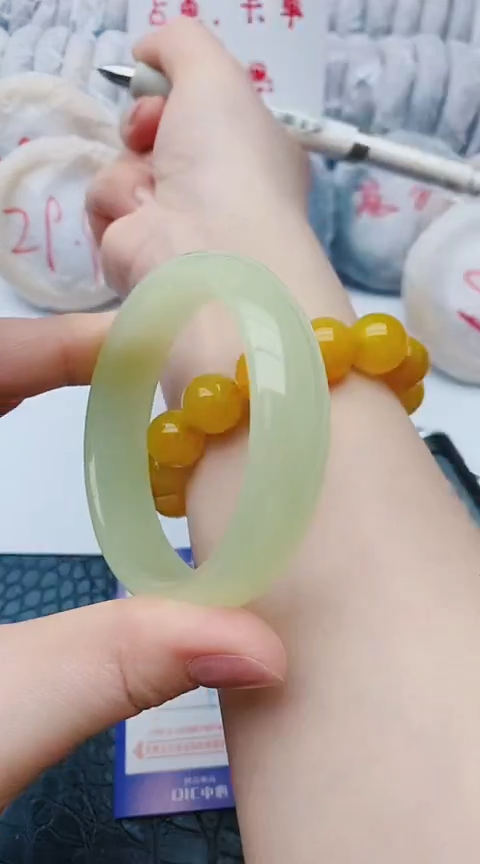 未镶嵌手镯石英质玉z212+58-59