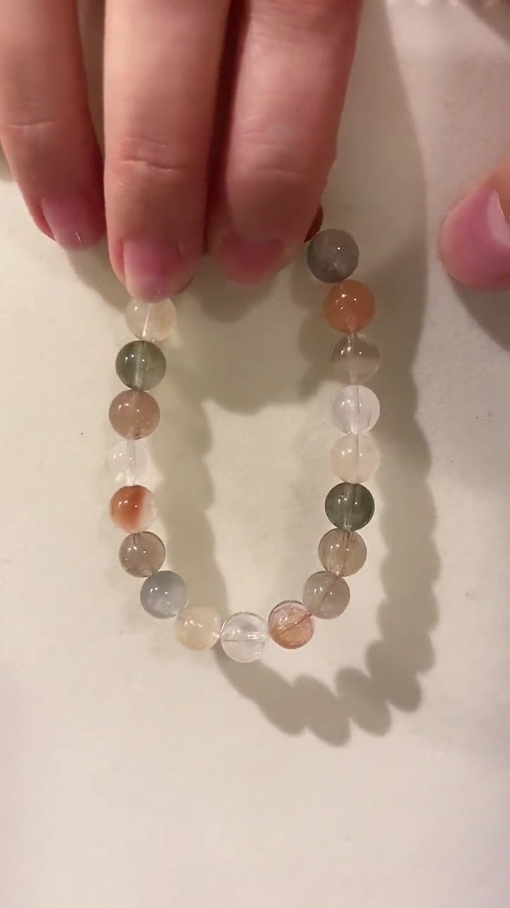 【闪购商品】水晶手链未镶嵌彩兔毛8.5mm