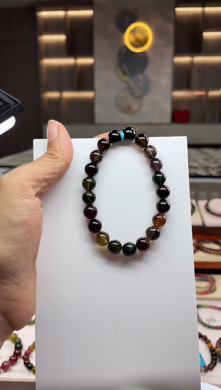 单圈手串未镶嵌碧玺（多样性发一条）Q