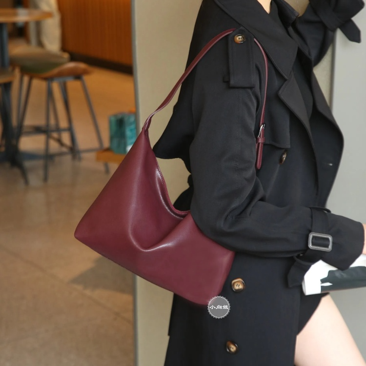 小向姐专属头层牛皮单肩包百搭休闲时尚女士真皮包腋下腋下简约包