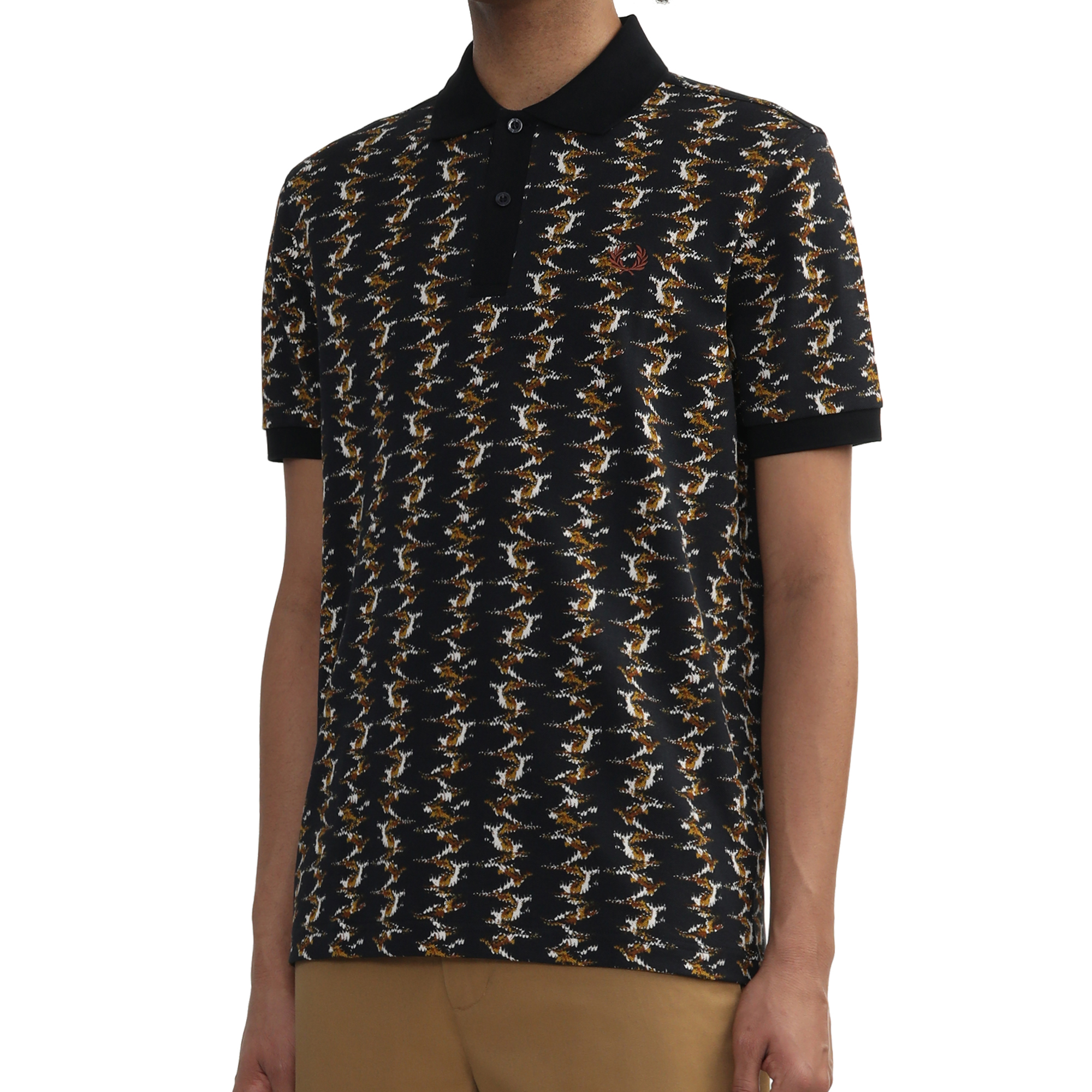 FRED PERRY 25年新品夏季薄款时尚百搭T恤商务短袖麦穗Polo衫