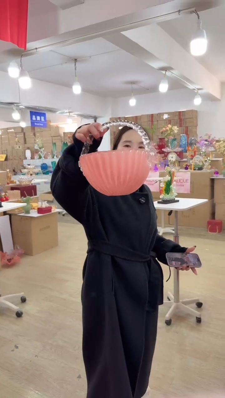 【闪购商品】无铅玻璃洛芙花器-j-早24