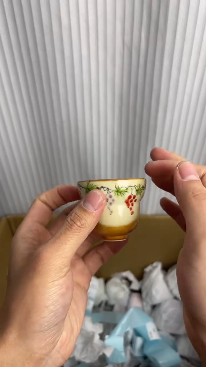 【闪购商品】瓷片手绘主人杯*茶具茶杯配件*