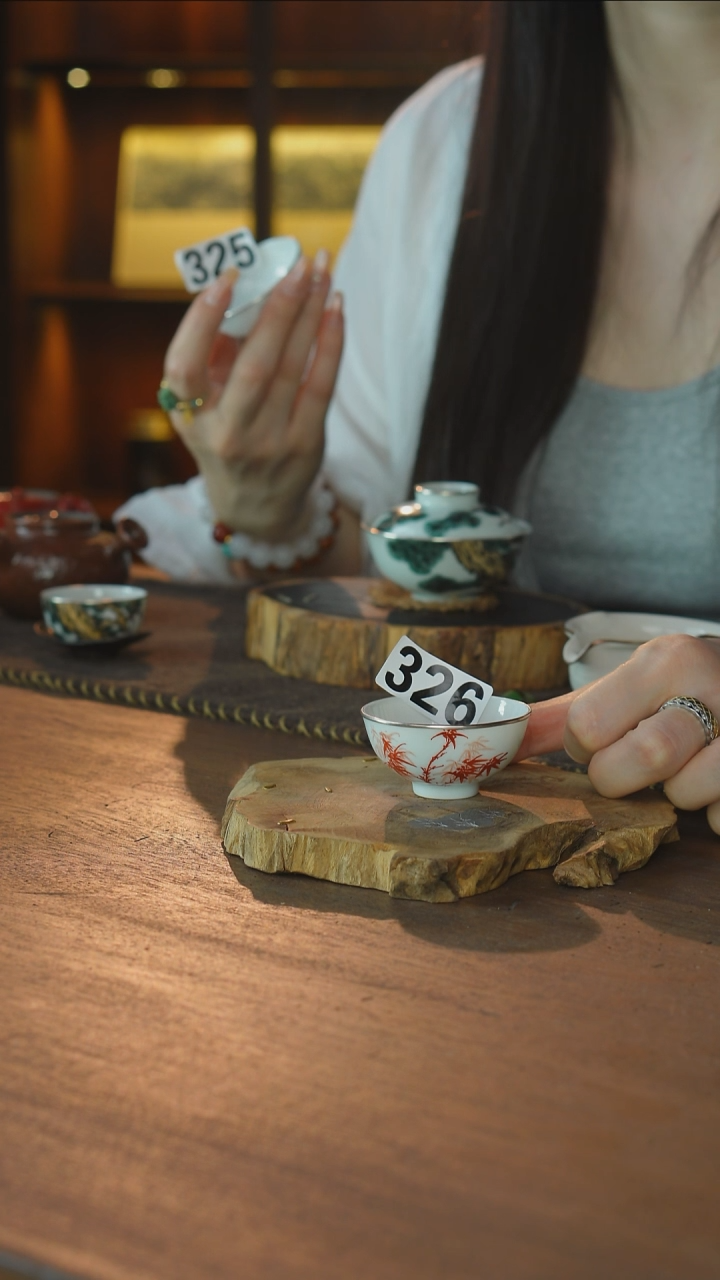 包银梵红竹影杯..326