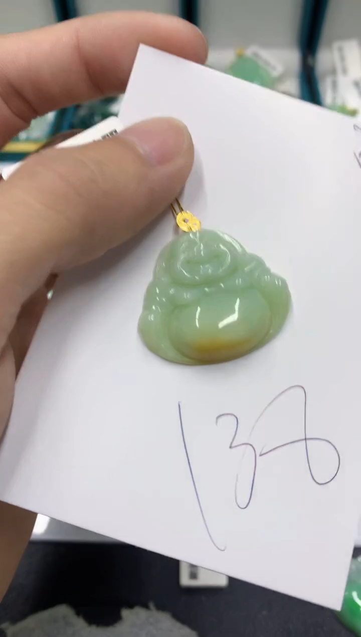 【闪购商品】翡翠颈饰18K金镶嵌翡翠