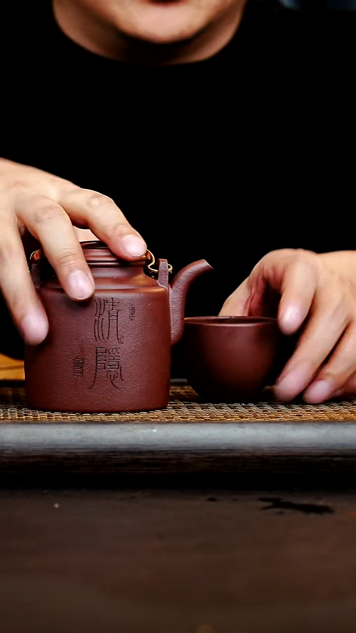 茶壶紫砂宜兴悦茗壶紫砂   11 4哥  不倒翁主人杯