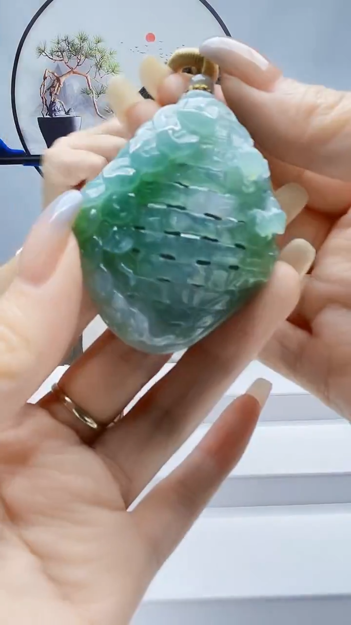 未镶嵌定制翡翠zl-毛货挂件128