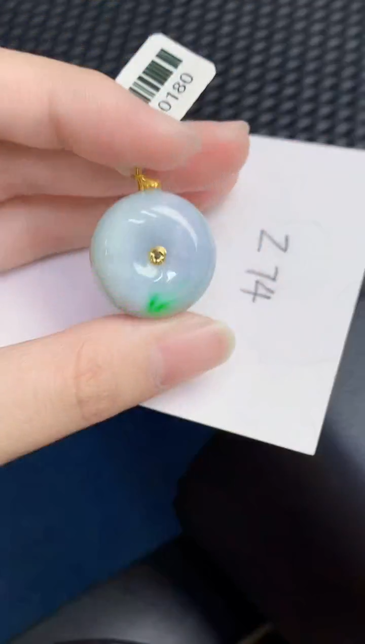 【闪购商品】翡翠颈饰18K金镶嵌000000000