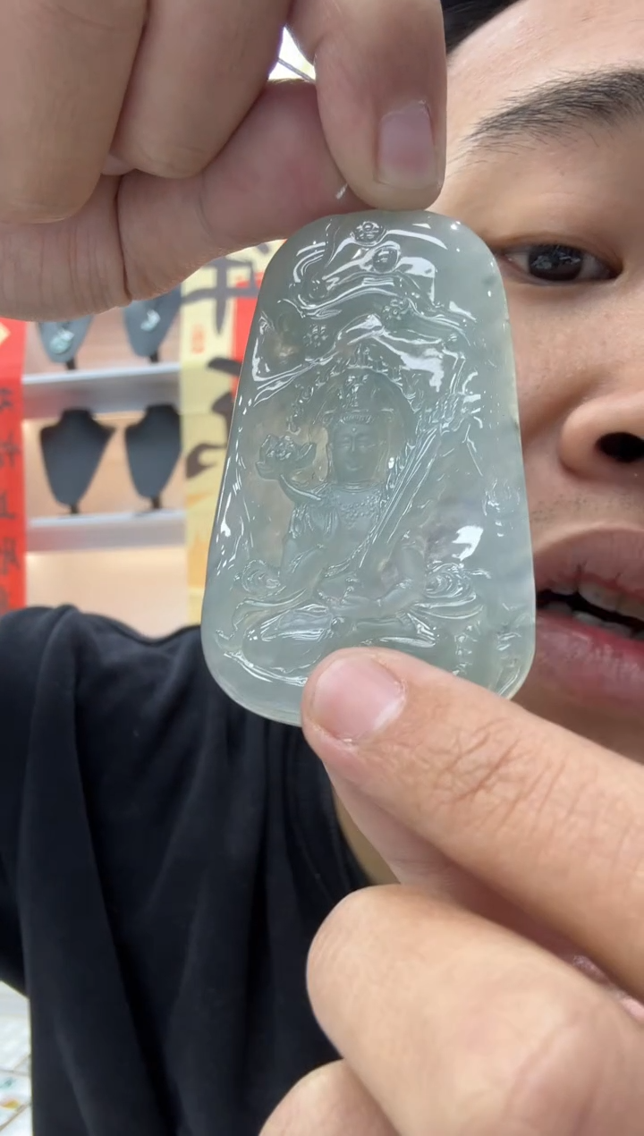 【闪购商品】翡翠颈饰未镶嵌天然翡翠A货孤品一件
