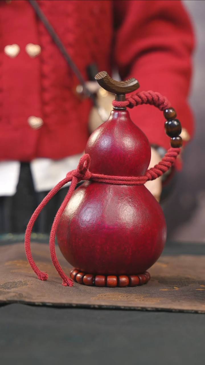 【闪购商品】WB227大漆酒葫芦不包手串及旋转底座