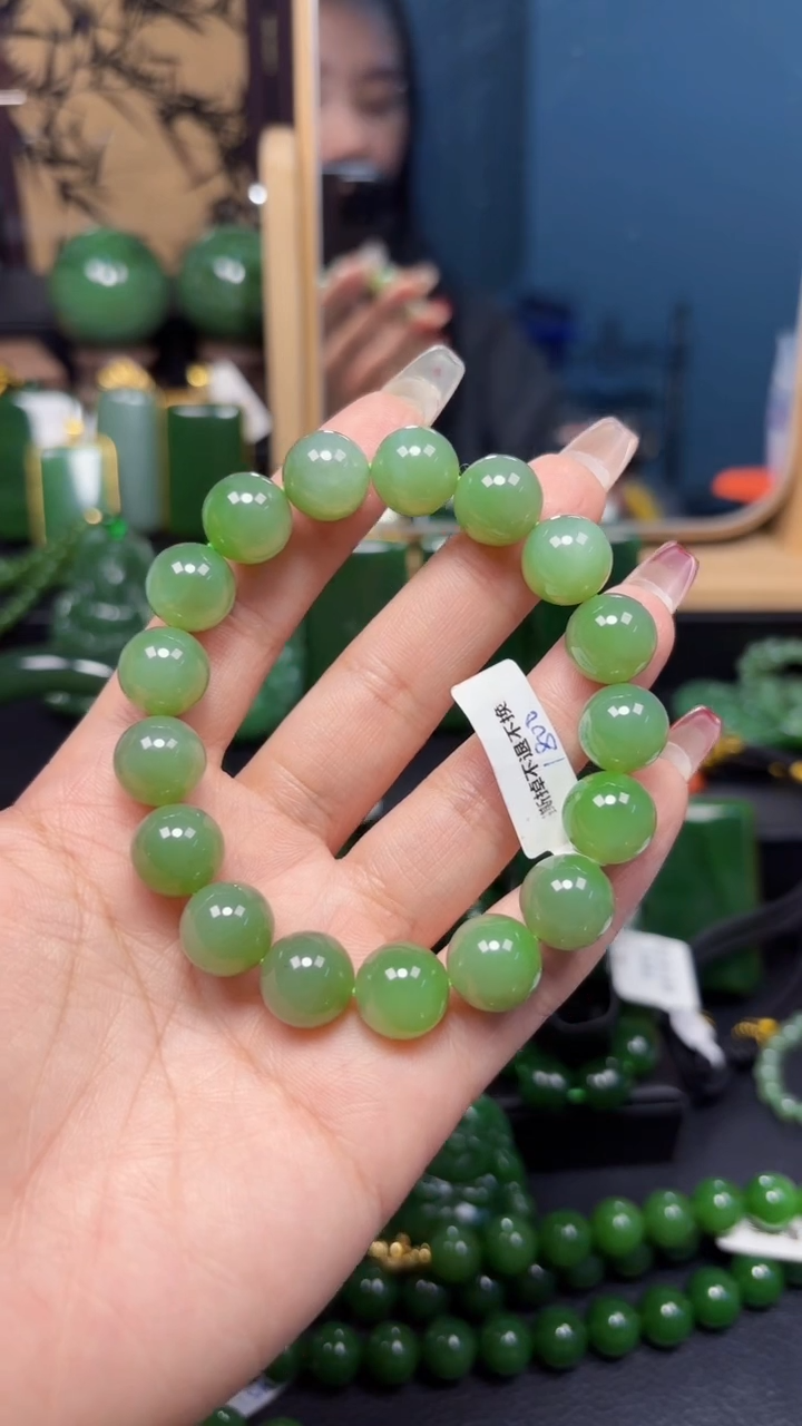 【闪购商品】和田玉（碧玉）手串未镶嵌1