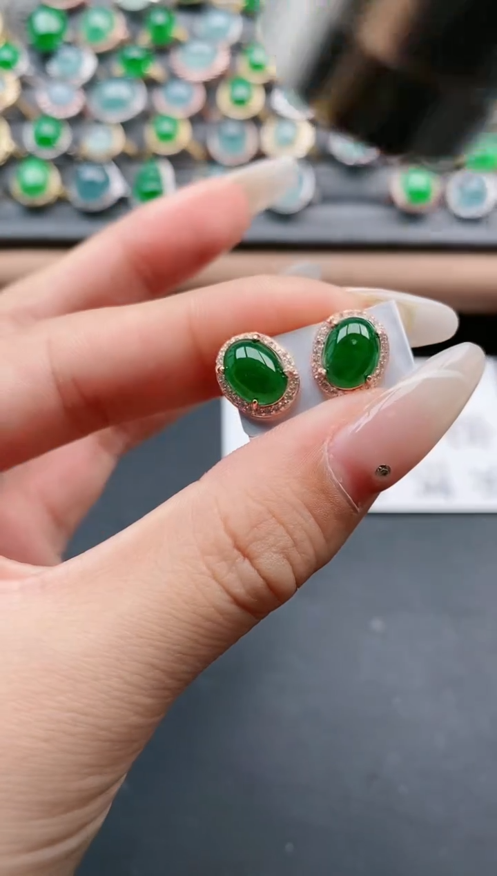 【闪购商品】翡翠戒指银S925镶嵌1111111