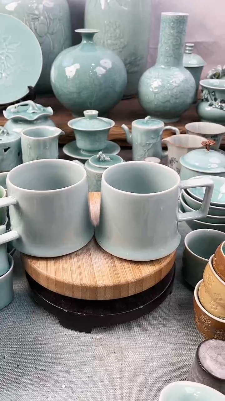 【闪购商品】2个 特价 微瑕 慧仙青瓷