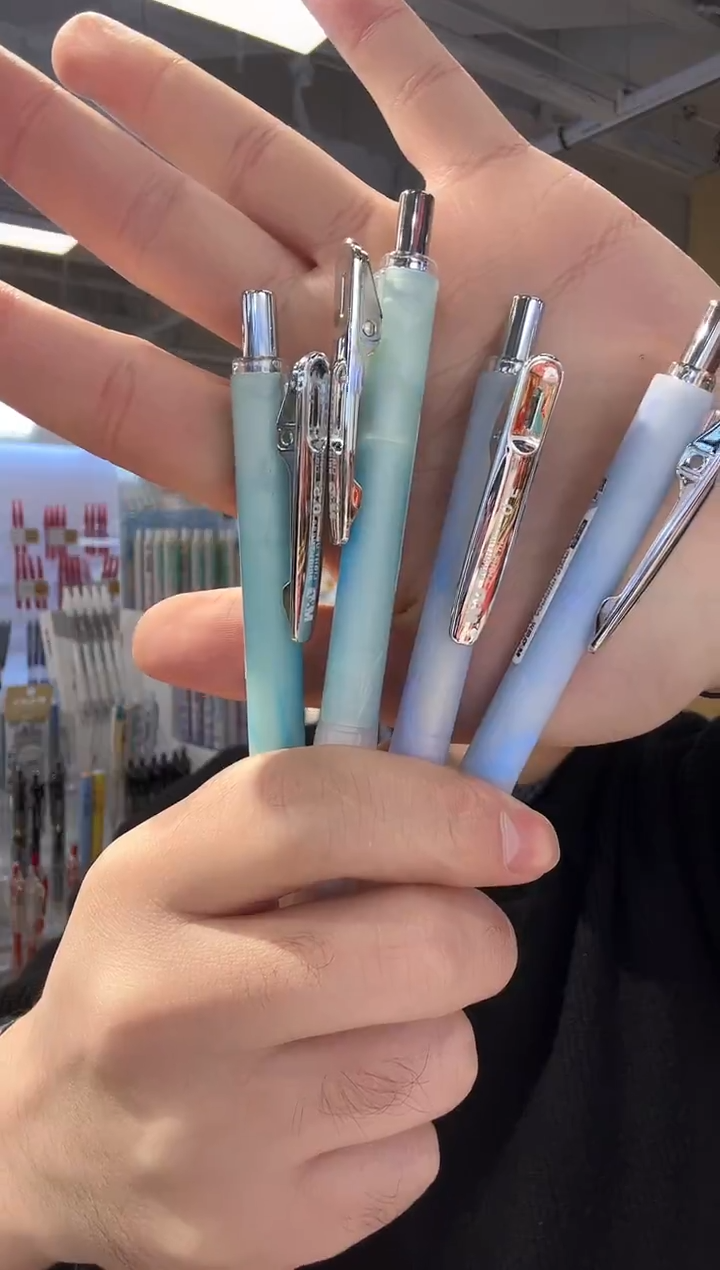 3支 外观随机  晨光追光笔黑0.5mmAGPK9101按动中性笔