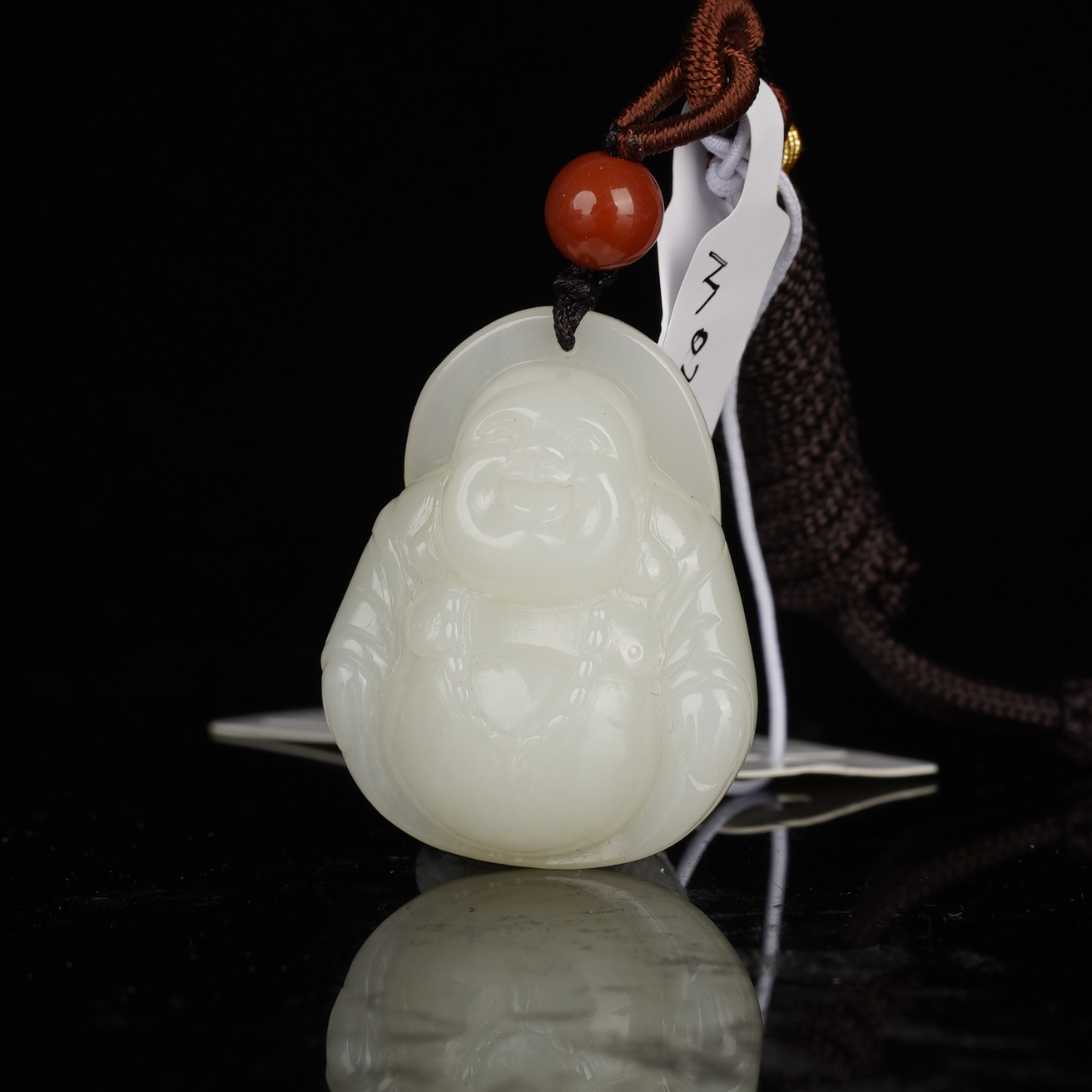 XM02090二十世纪和田玉弥勒佛挂坠