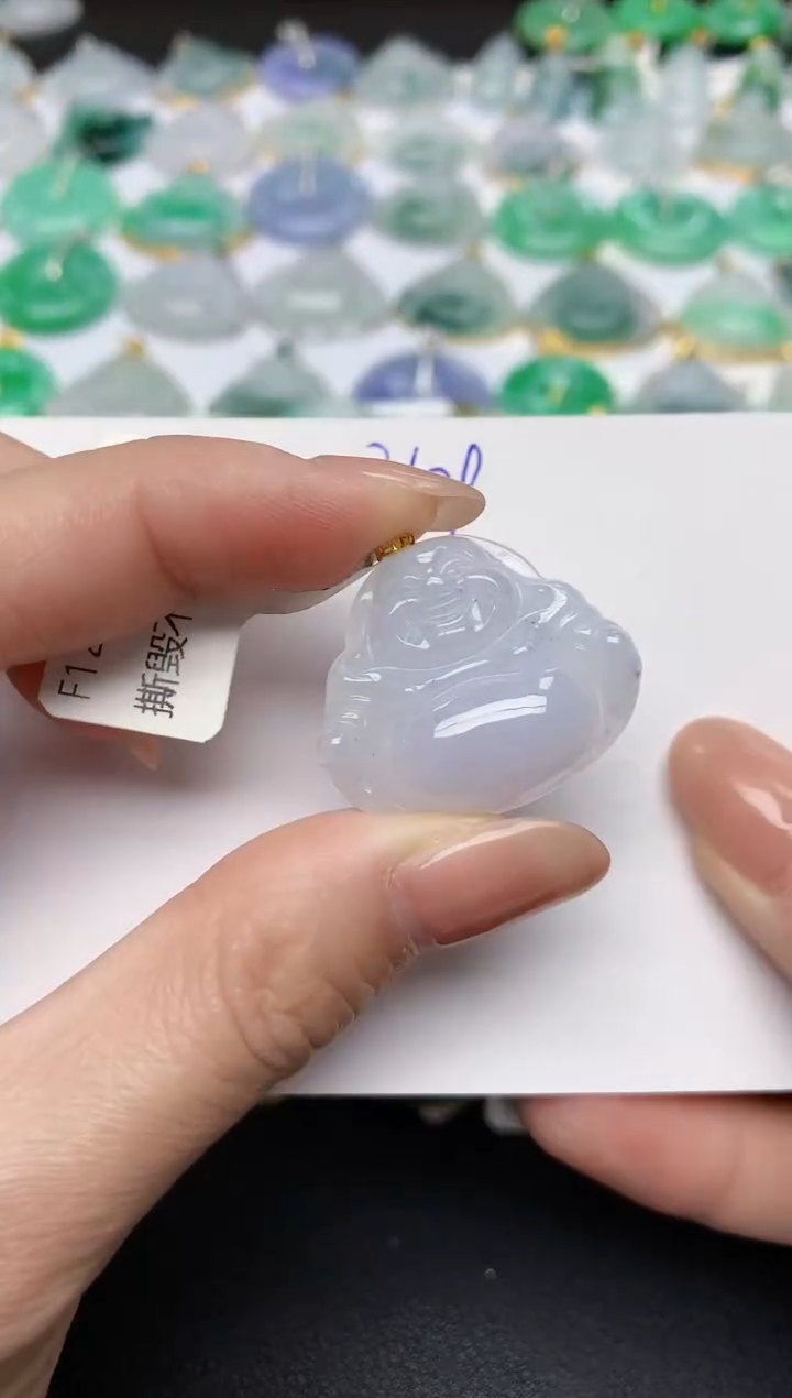 颈饰未镶嵌翡翠天然缅甸A货翡翠百元以上9元证书费自理