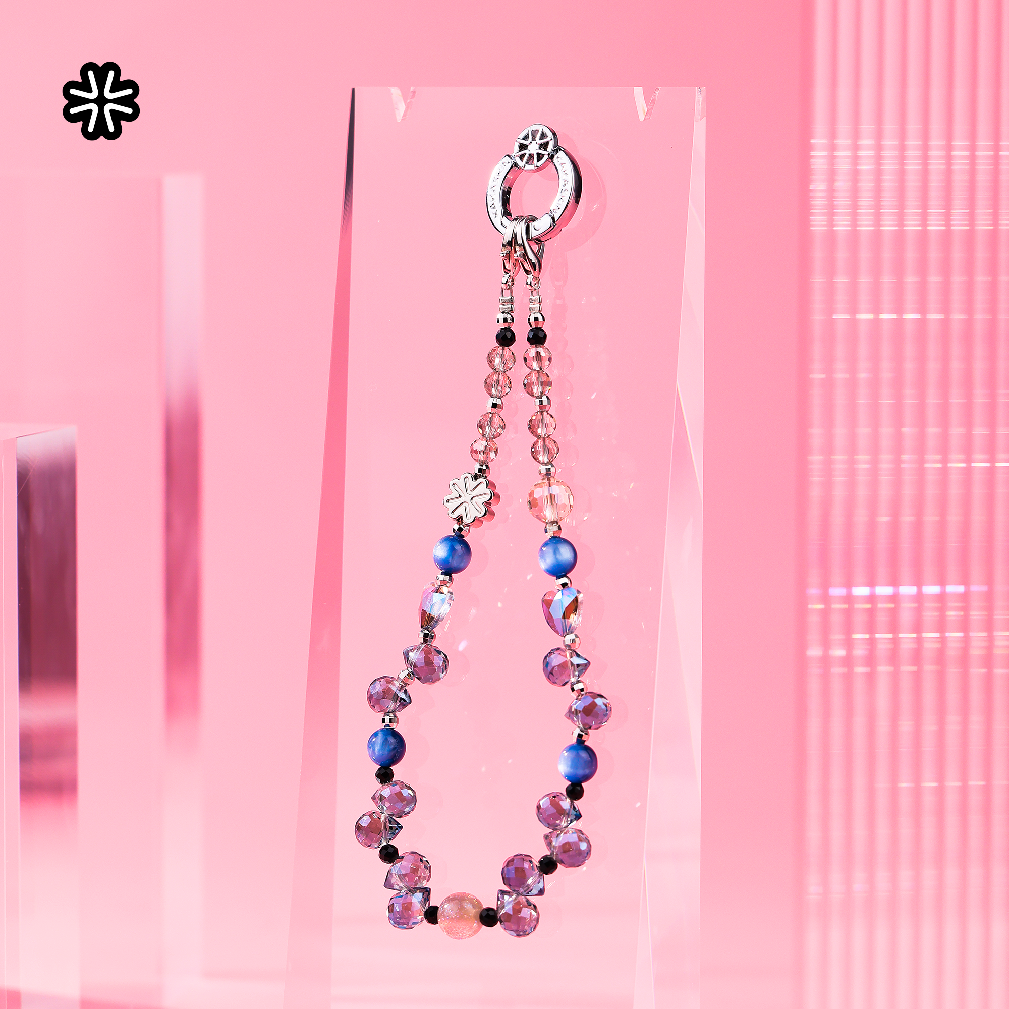 kakaskin/卡卡思手机短挂链精致结珠饰手机链网红挂件钥匙链挂饰 